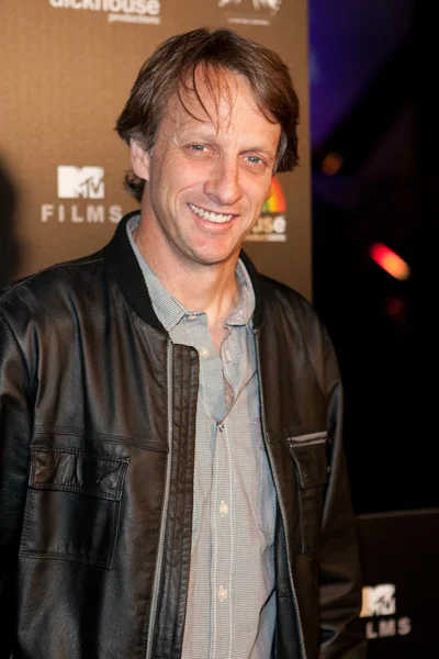 Tony hawk arriveert bij paramount studios — Stockfoto