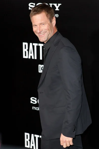 Aaron Eckhart arrives at Columbia Pictures premiere — Stock Photo, Image