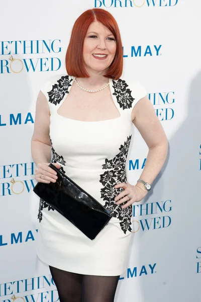 Kate flannery dorazí v los angeles premiéru — Stock fotografie