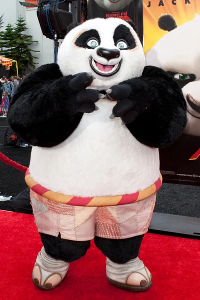 Jacka czarnych znaków "po" pojawia się w los angeles premiera kung fu panda 2 — Zdjęcie stockowe