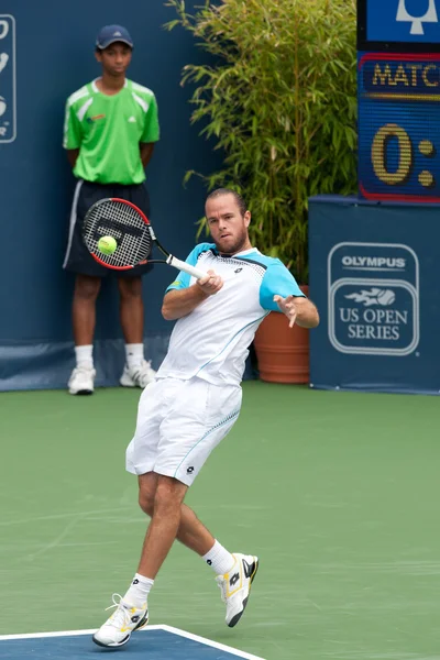 Xavier malisse w akcji podczas gry — Zdjęcie stockowe