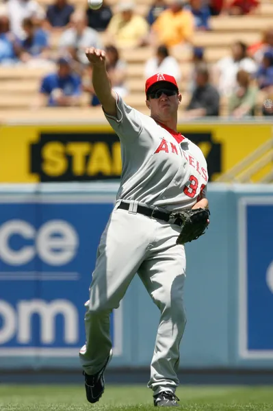 Robb Quinlan warms up before the start of the game — Stock Photo, Image