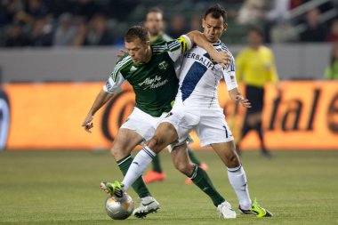 Jack jewsbury ve juninho eylem sırasında major league soccer oyunu