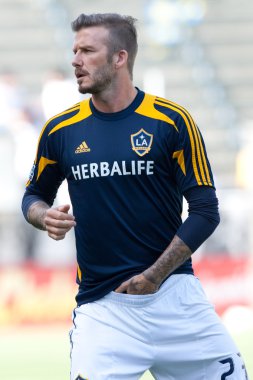 mls maçtan önce David beckham ısıtır