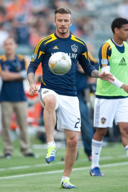mls maçtan önce David beckham ısıtır