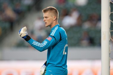 Brian dikmek sırasında major league soccer oyunu