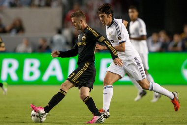 David beckham ve kaka sırasında Dünya Futbol challenge oyunu