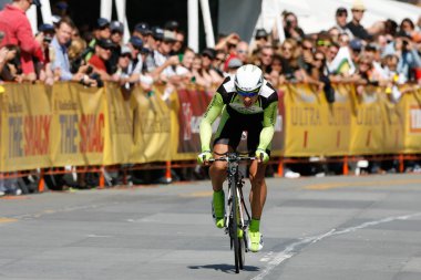 Sagan hakkında finish line şehir boyunca zaman yarışı tamamladıktan sonra yorgunluk içinde haç peter los angeles