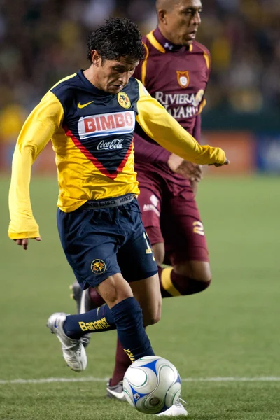 Angel Eduardo Reyna em ação durante a partida da InterLiga 2010 — Fotografia de Stock