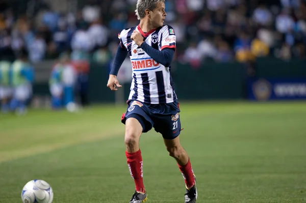 Sergio perez w akcji podczas interliga 2010 mecz — Zdjęcie stockowe