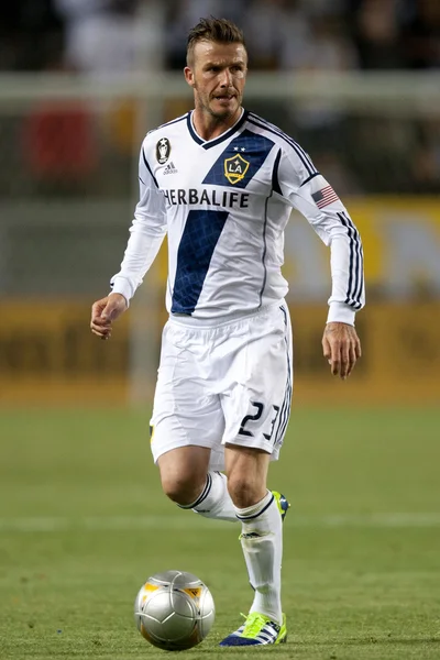 David beckham eylem sırasında major league soccer oyunu