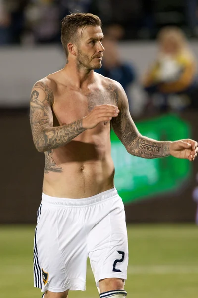David Beckham après le match MLS — Photo