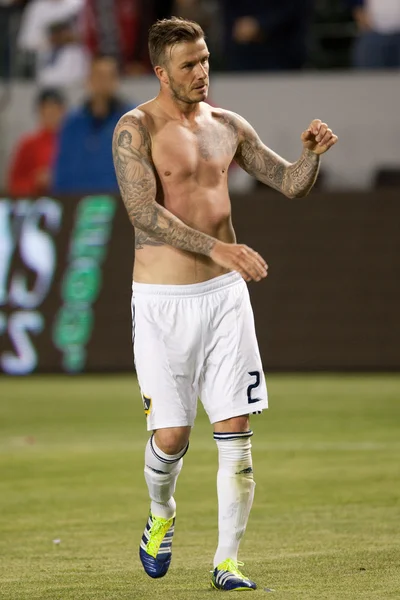 David Beckham after the MLS game — Stock Photo, Image