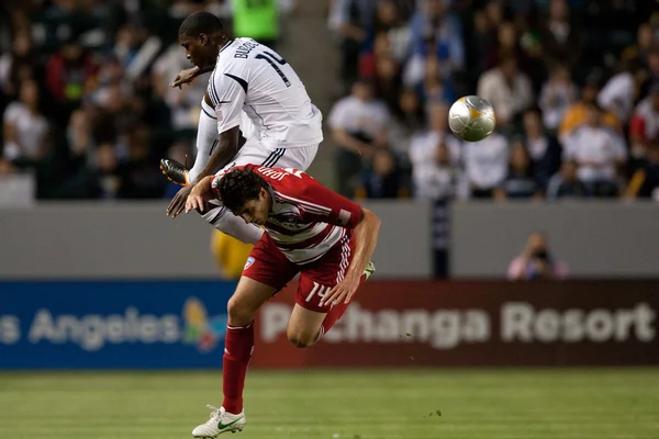 Edson Buddle and George John during the Major League Soccer game — Stock Photo, Image