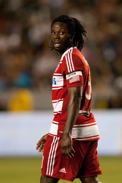 Ugo Ihemelu pendant le match de football de la Ligue majeure — Photo