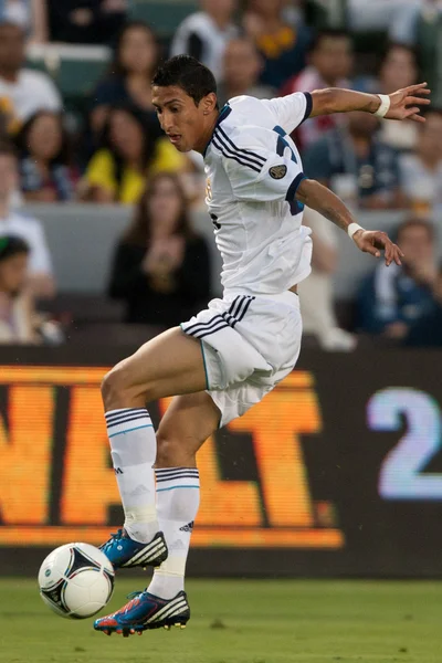 Angel Di Maria em ação durante o jogo World Football Challenge — Fotografia de Stock
