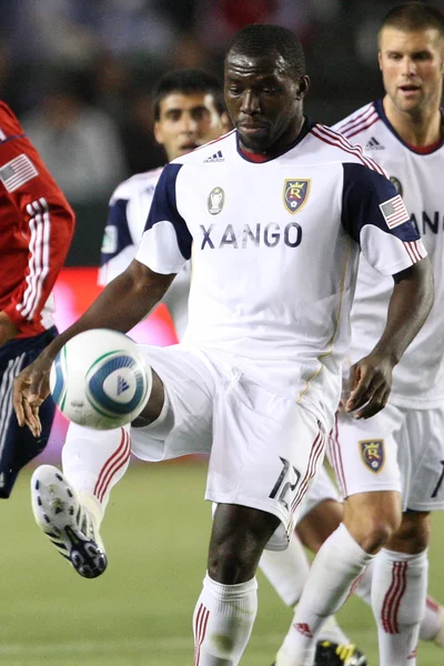 Jean Alexandre controlls the ball during the ball during the game — Stock Photo, Image