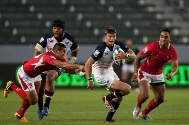 Rugby maçı ABD erkek Eagles ve Stubhub Merkezi Tonga