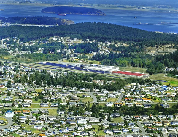 Anacortes Washington airport ariel — Stock Photo, Image