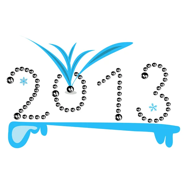 Año Nuevo 2013 — Vector de stock