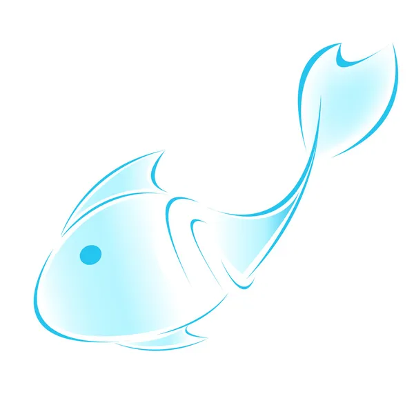 Logo de pescado — Vector de stock