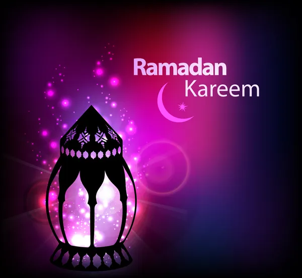 Carte de voeux Ramadan Kareem — Image vectorielle