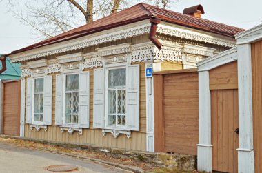 pancurlar Irkutsk Caddesi üzerinde ahşap ev