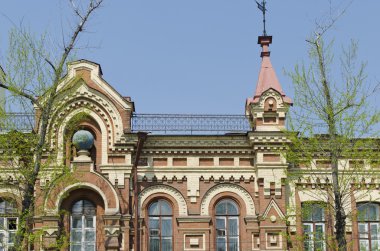 Irkutsk central Caddesi üzerinde eski bina fragman