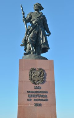 city's yıldönümü nedeniyle Kazaklar, Irkutsk, kurucuları Anıtı açıldı