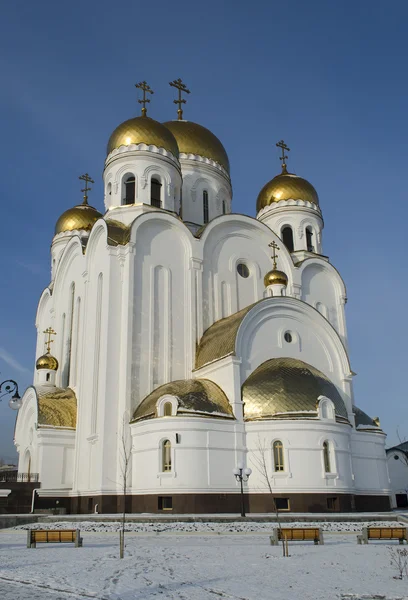 Biserica Nașterii Domnului (Biserica de Crăciun) din orașul Krasnoyarsk — Fotografie, imagine de stoc