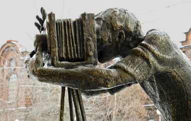 heykel fotoğrafçı krasnoyarsk eski fotoğraf makinesi