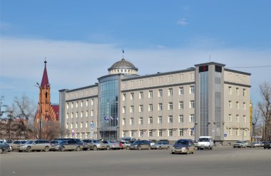 Ofis Binası ve Irkutsk central square Lehçe kilisede