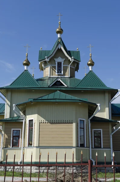 Kostel svatého Mikuláše sludyanka, irkutsk region — Stock fotografie