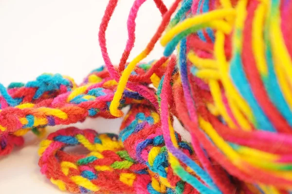 Multi coloured yarn — Stock Photo, Image