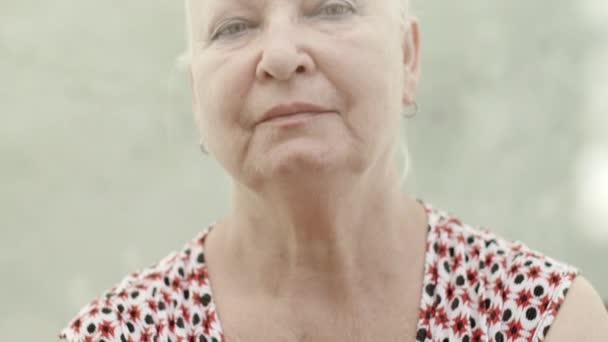 Senior caucasian woman — Stock Video