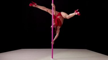 kucak dansı, güzel kadın kutup dans dans 8of8 kız