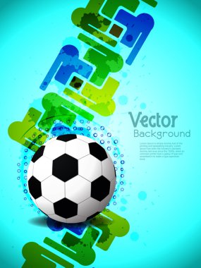 yaratıcı futbol arka plan ile renkli modern Dizayn.