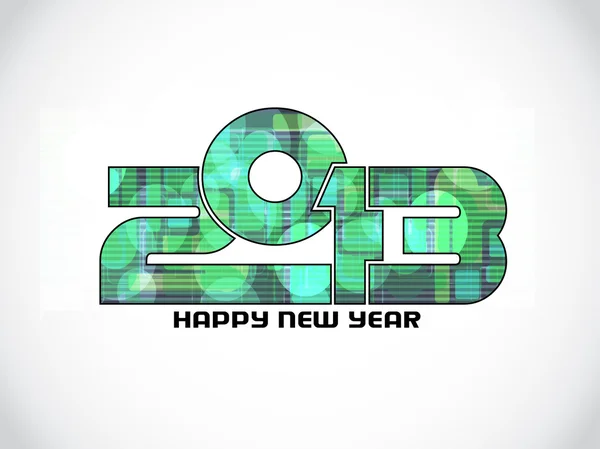 Creatieve kleurrijke gelukkig nieuw jaar 2013 ontwerp. — Stockvector