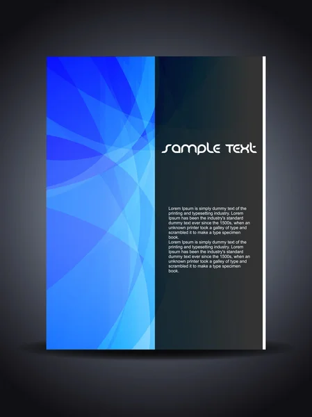 Presentation av kreativa flygblad eller cover design med färgglada vågor. — Stock vektor