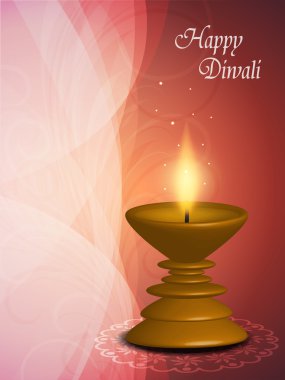 yaratıcı arka plan tasarımı ile güzel lamba için diwali Festivali.