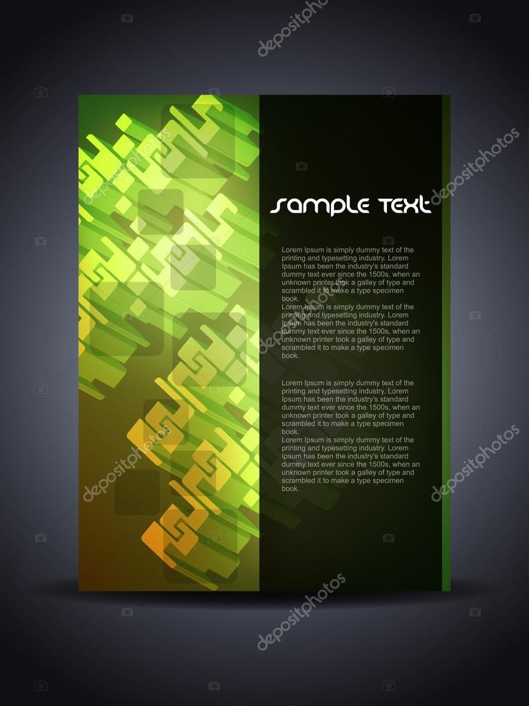 Презентация креативного флаера или дизайна обложки с трехмерными ...