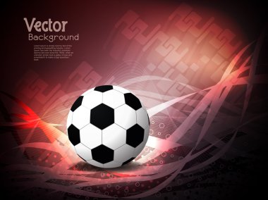 yaratıcı futbol arka plan ile renkli modern Dizayn.