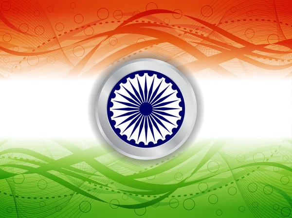 아름 다운 인도 국기 디자인 — 스톡 벡터