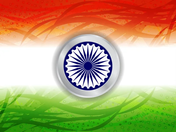 Creative indian flag design. — Stock Vector