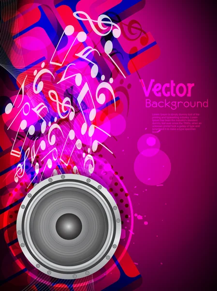 Abstract music theme background with loudspeakers. — Stock Vector