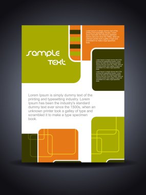 Tanıtım yaratıcı el ilanı veya kapak tasarımı.