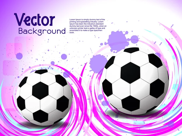 Fondo de fútbol creativo con diseño moderno y colorido . — Vector de stock