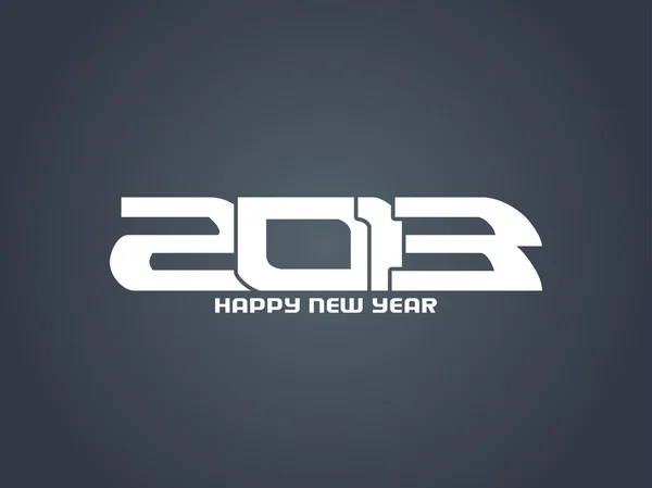 Creatieve gelukkig nieuw jaar 2013 ontwerp. — Stockvector