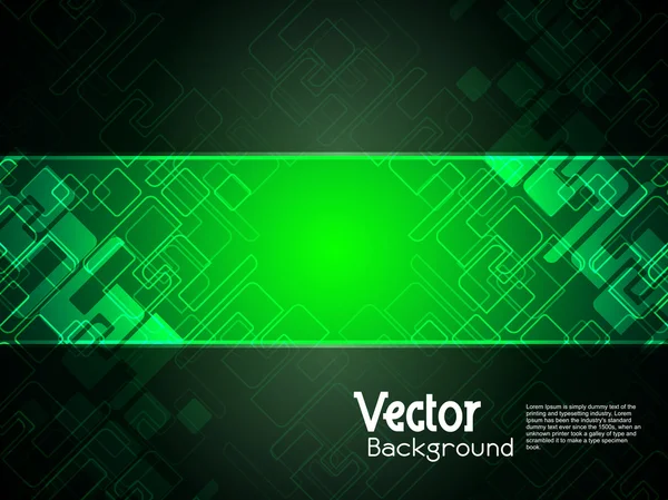 Abstract creative technology background with black banner. — Stock Vector