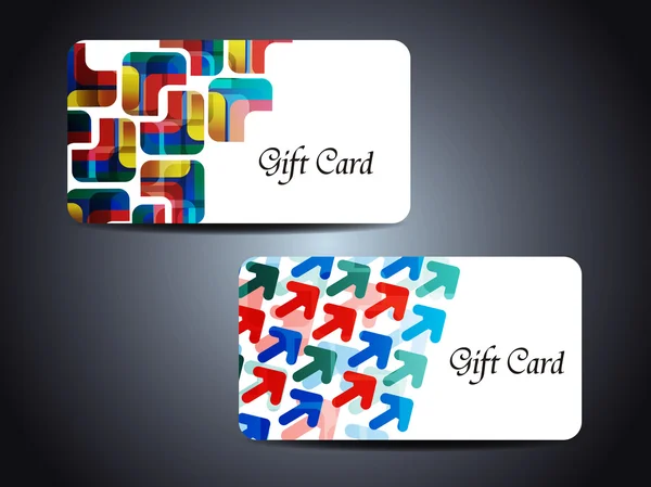 Diseño de tarjeta de regalo hermoso abstracto — Vector de stock